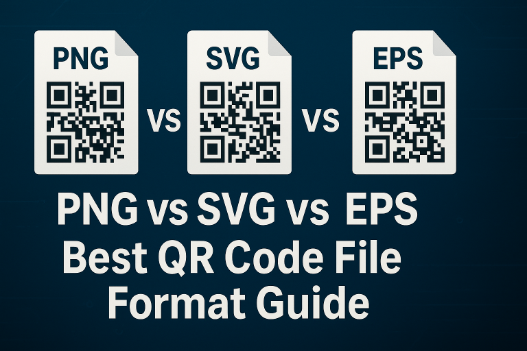 PNG vs SVG vs EPS: Best QR Code File Format Guide