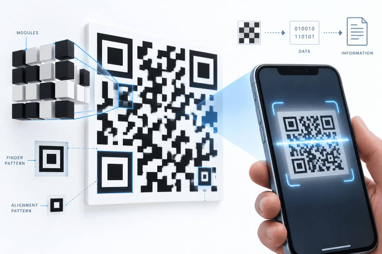 What Is a QR Code? How the Black and White Grid Works